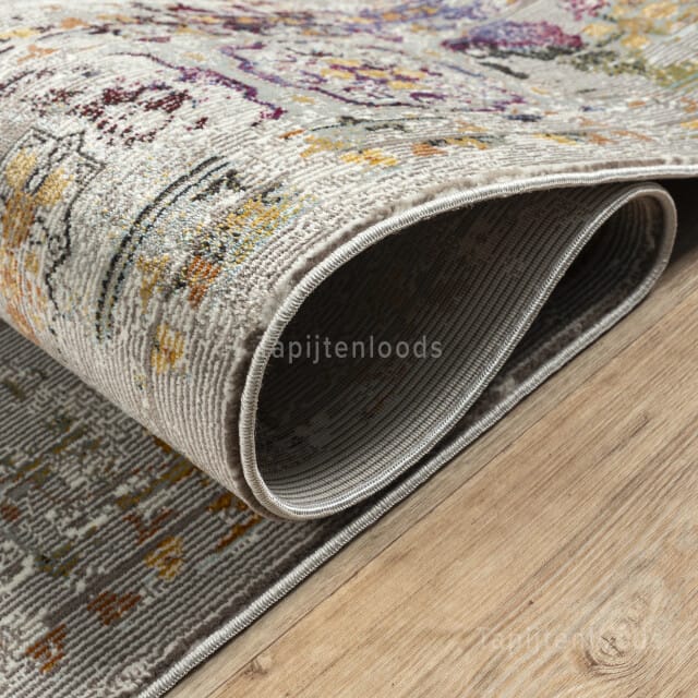 Picasso Feraghan Vierkant Vintage Vloerkleed Multi / Beige- 200x200 CM Vierkant