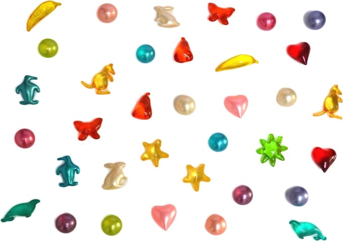 Badparels figuurtjes - 30 stuks - Badolie