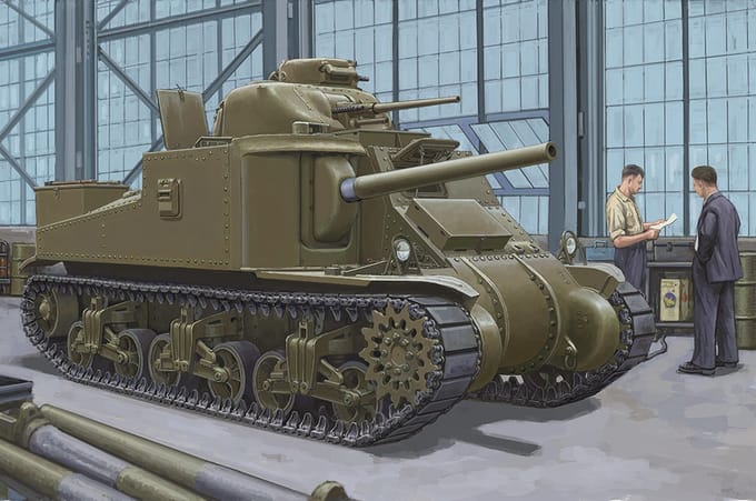 Trumpeter Modelbouwpakket Militaire voertuigen - 63518 M3A4 Medium Tank Plastic - 1:35 - Modelbouw