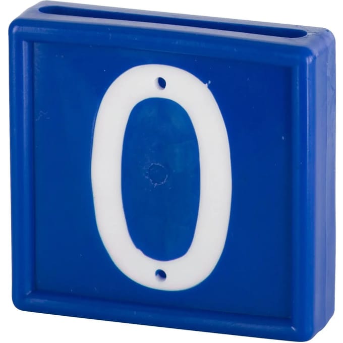 Genummerde markeerkraag om op de armband te schuiven Kerbl N°0 (x10)