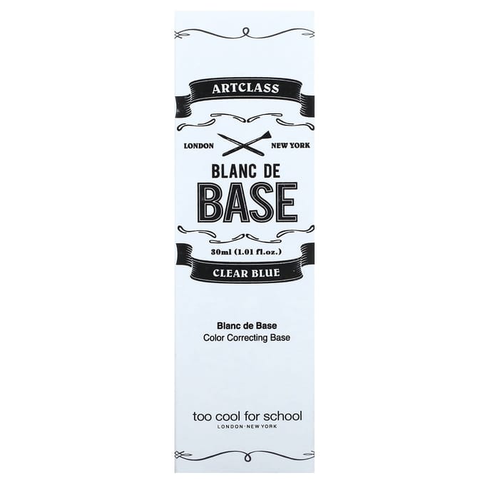 Te cool voor school, Artclas, Blanc de Base, #1 Helderblauw, 1,01 fl oz (30 ml) white