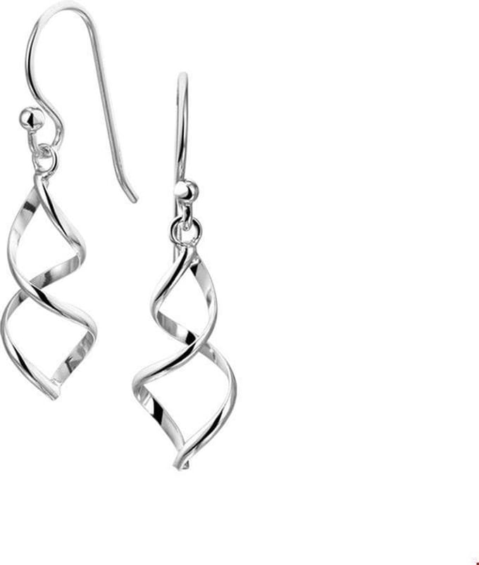 TFT Oorhangers Zilver Gerhodineerd Glanzend 34 mm x 8 mm