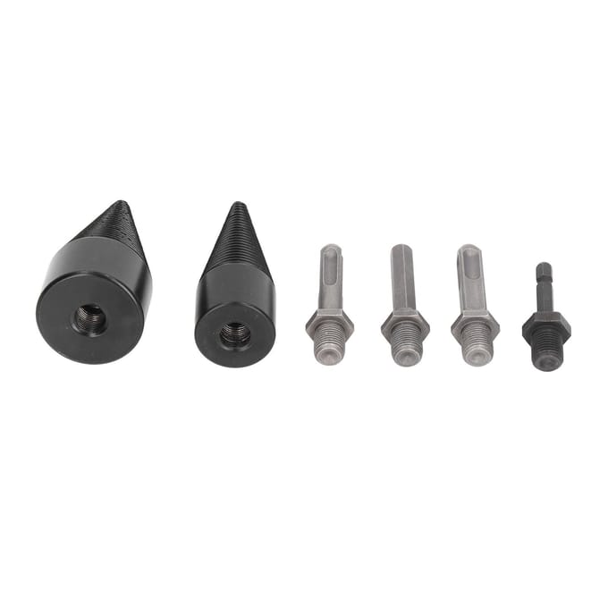 6 Stuks Houtkloofboor 32mm 42mm Afneembare Heavy Duty Kloofkegel Boor met 4
