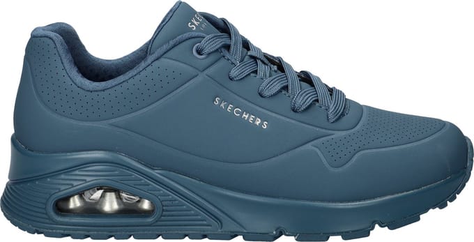 Skechers Uno - Stand On Air Dames Sneakers - Blauw