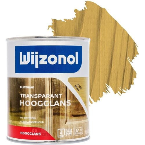 Wijzonol Transparant Hoogglanslak - 0,75l - 3100 - Blank