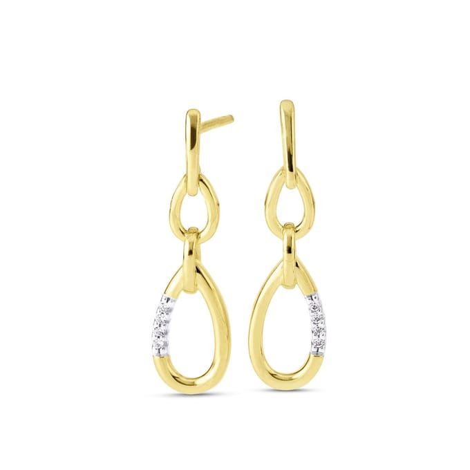 Orolino Ohrringe Gold 585 mit 8x Brillant zus. 0,03ct.