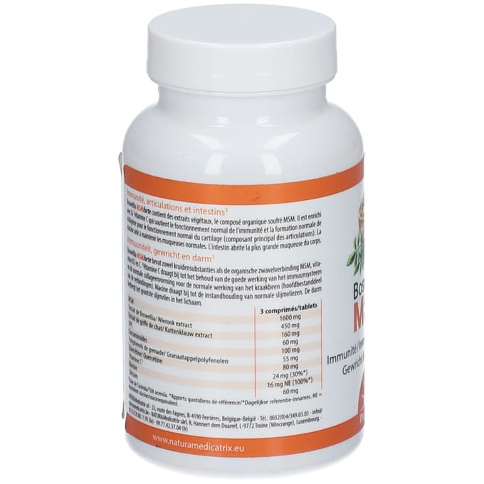 Natura Medicatrix Boswellia MSM Forte 90 Gecomprimeerde tabletten