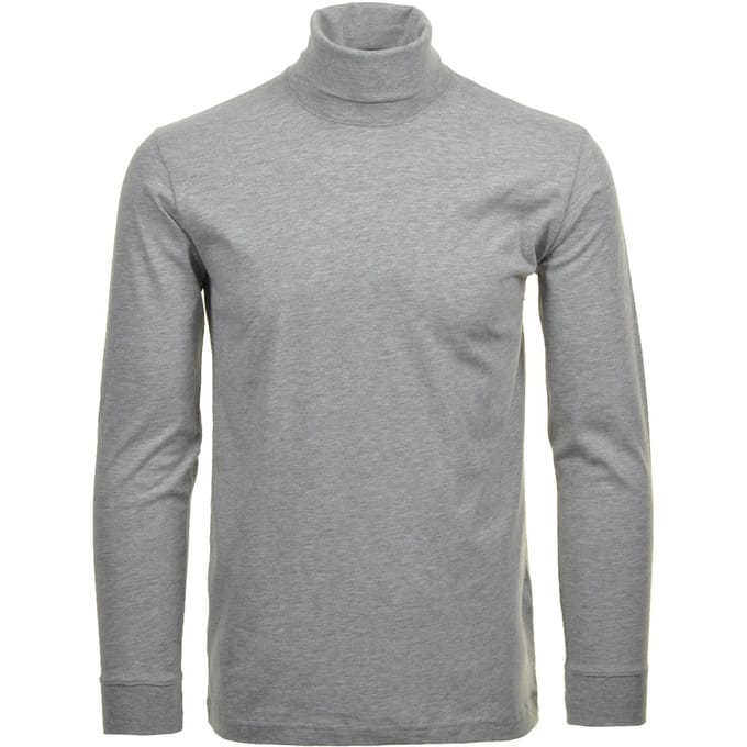 Ragman Long Sleeve Uni Col T-Shirt Single Jersey Grijs Melange / male