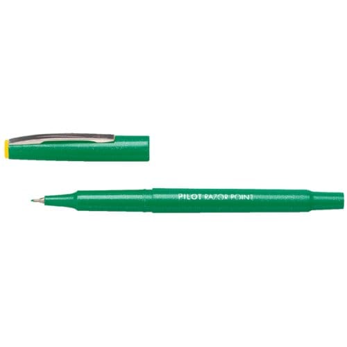FINELINER PILOT RAZOR POINT SW-10 PP 0.4MM GROEN