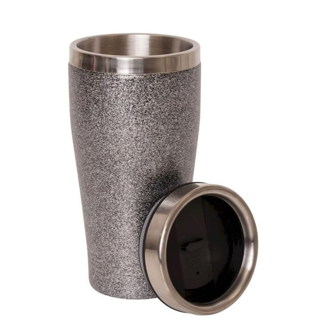 Dare 2B Glitter metalen geïsoleerde reismok (Zwart)