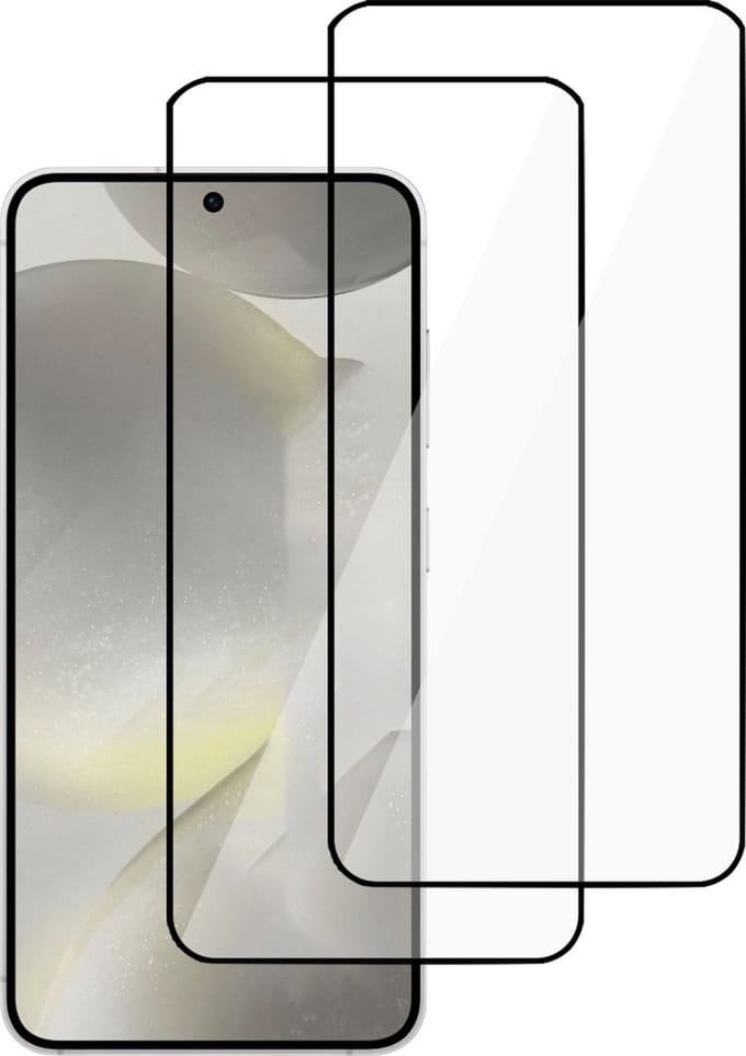 2x Screenprotector geschikt voor Samsung Galaxy S24 Plus - Gehard Glas - Full Proteqt+