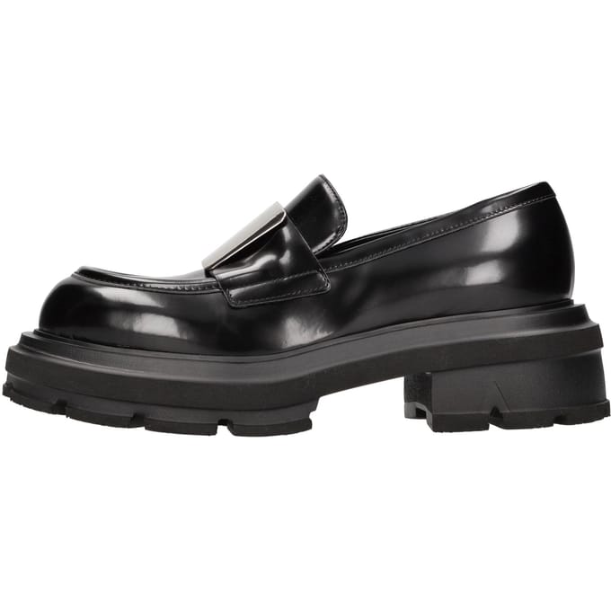 Elena Iachi Zwarte platte schoenen
