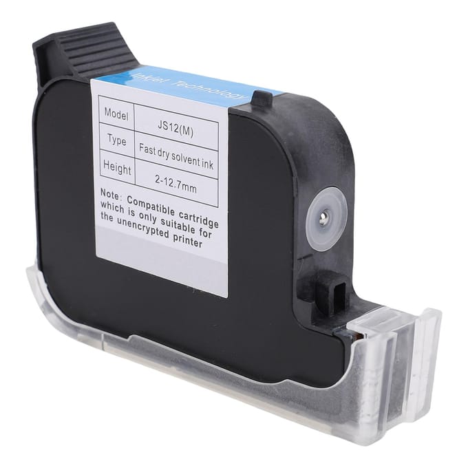 Handheld Inkjet Printer Cartridge Vervanging voor SC12 SC12T CP12 CP12W SC12KJ Rood Sneldrogend