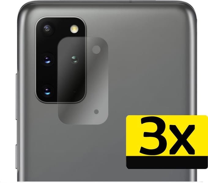 Camera Lens Protector - Geschikt voor Samsung Galaxy S20 Plus - 3 Stuks - Camera Screenprotector - Beschermglas - Gehard Glas - Tempered Glass - Screen Protector