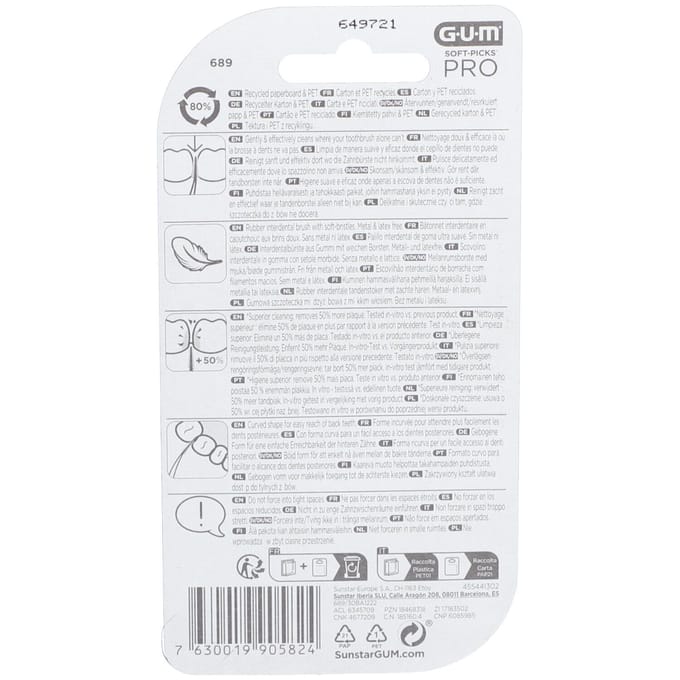 GUM® SOFT-PICKS® Pro Small Interdentale Borstel 30 Tandenborstel