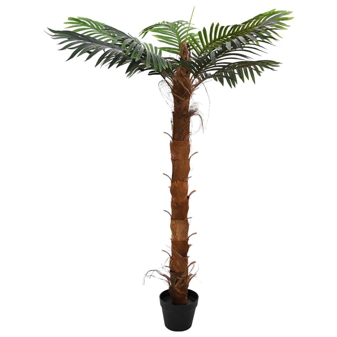 vidaXL - Kunstmatige - Cocuspalm - Boom - Groen - 70 - x - 18 - x - 140 - cm