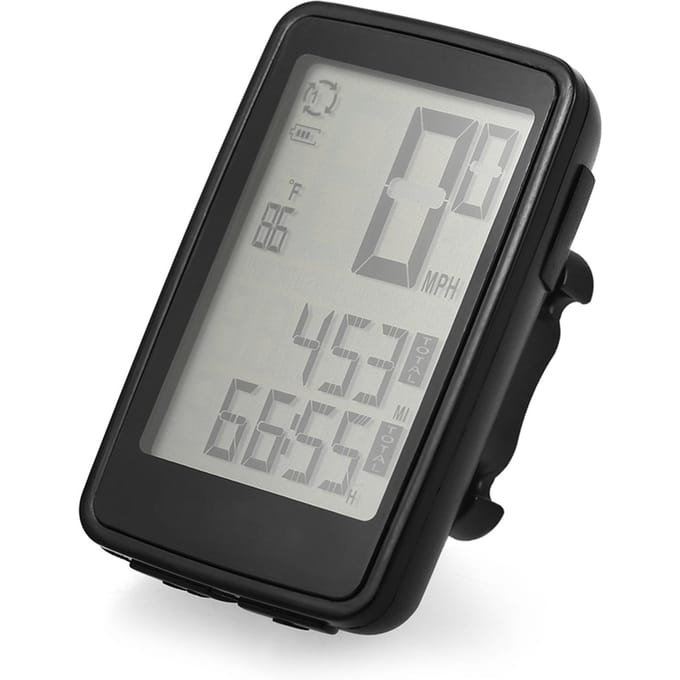USB Oplaadbare Draadloze Fiets Computer met Fiets Snelheidsmeter Kilometerteller gray