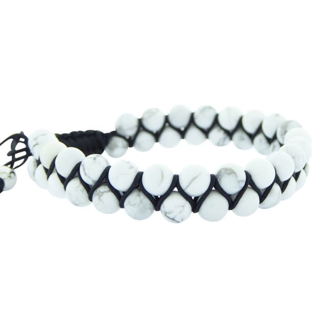 Christian White beads