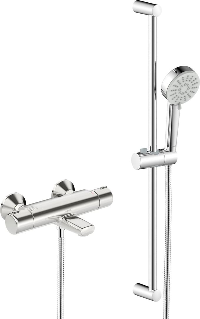 Hansa Basic - Doucheset met badthermostaat, 3 jets, chroom 55162131