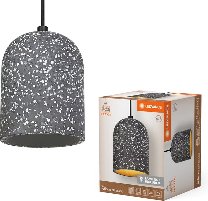 LEDVANCE Decor Pill hanglamp 1XE27 zwart
