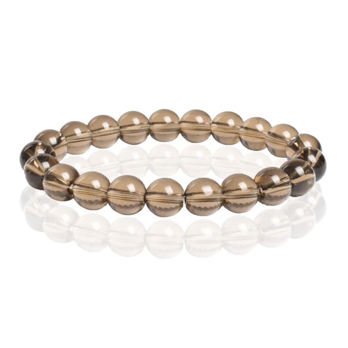 Memphis Natuursteen Armband 10mm - Smoky Quartz