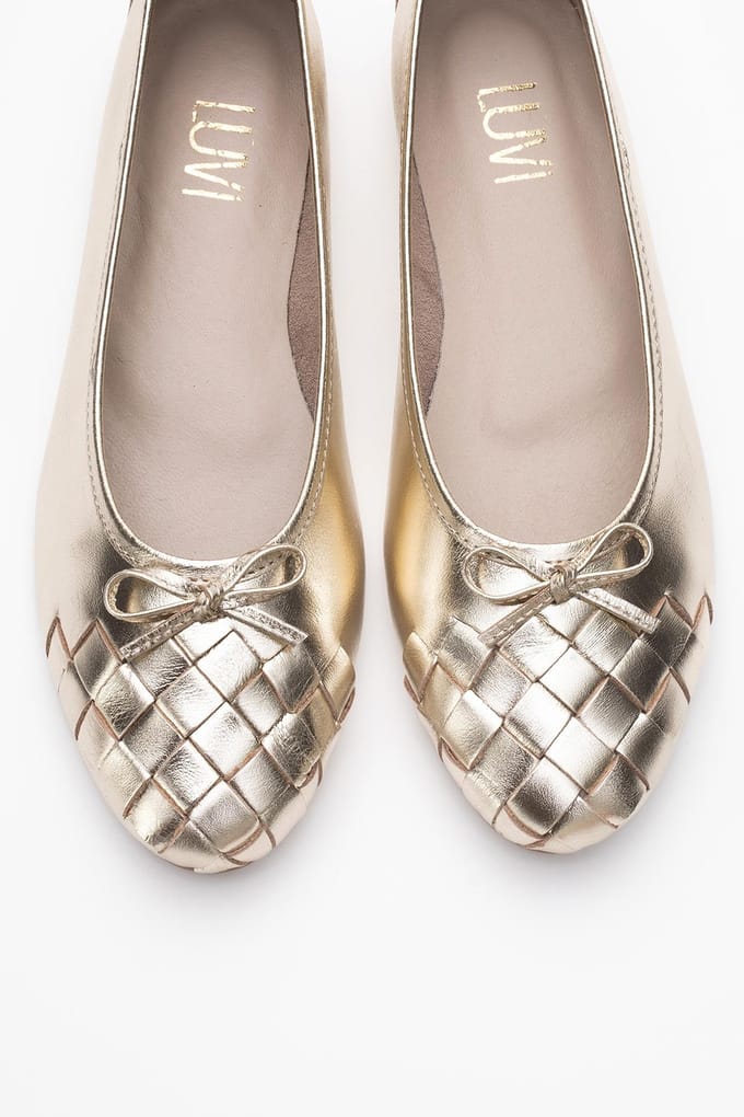 Nopos Leren Cap Toe Ballerina