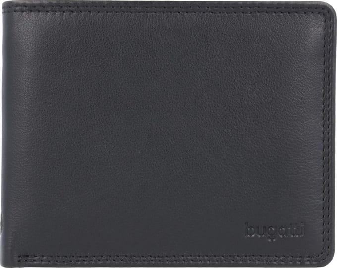 Bugatti Simbiosi Portemonnee II Leer 12 cm - Jongens - Horizontaal - schwarz