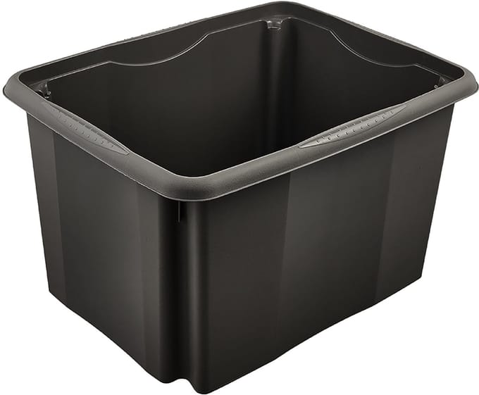 Grijze opbergdoos 'emil eco', 30 liter.