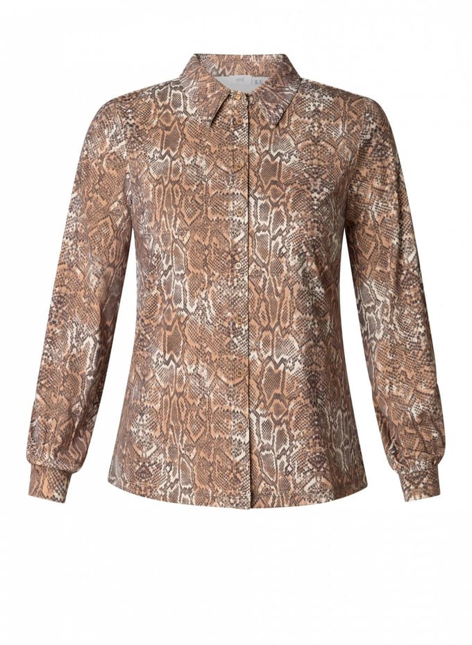 YEST Olimpia Essential Tops - Soft Terra/Multi Col - maat 46
