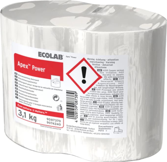 Ecolab Vaatwasmiddel Apex Power (3100 gr)