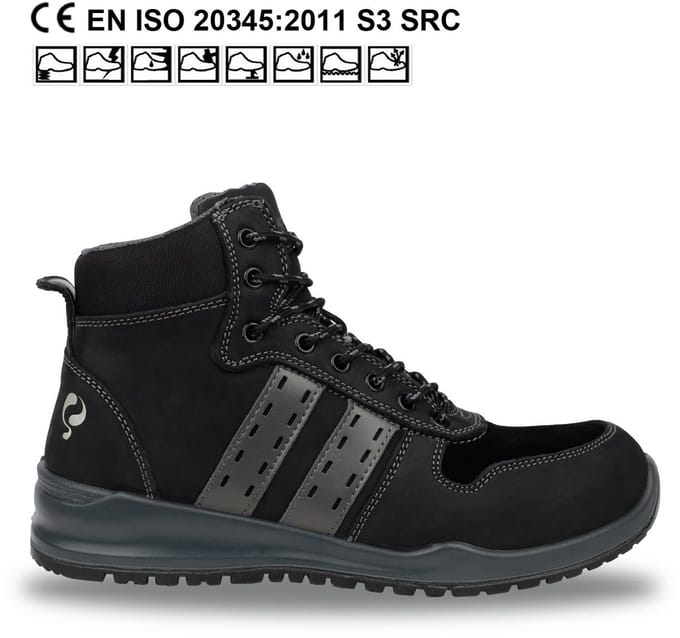 Quick Schoen Sport QS0911 S3 - Zwart/Grijs - 43