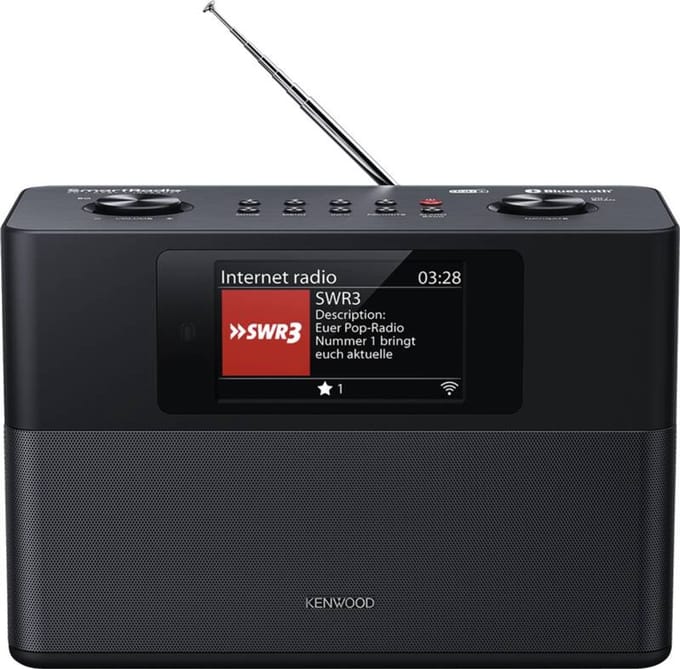Kenwood CR-ST120S – Smart Radio met DAB+, Internetradio & Bluetooth - Zwart