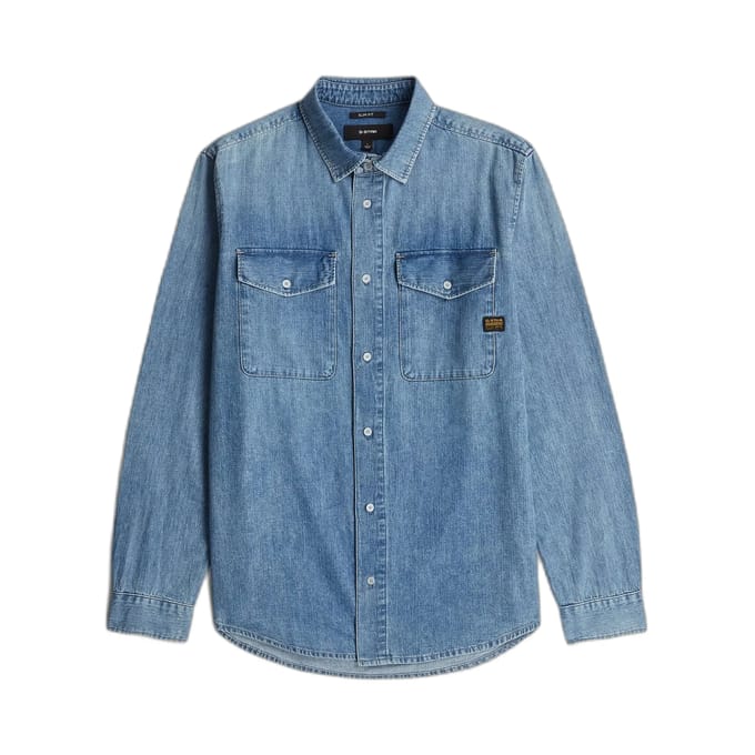 Slim fit vrijetijdsoverhemd van puur katoen model 'Marine'