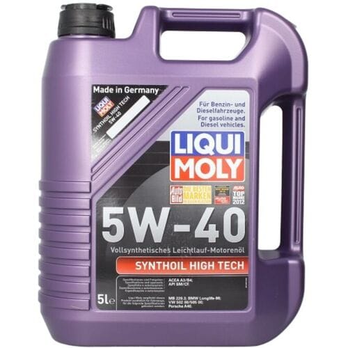 Motorolie LIQUI MOLY P000339 Synthoil Hightec 5W40 5L