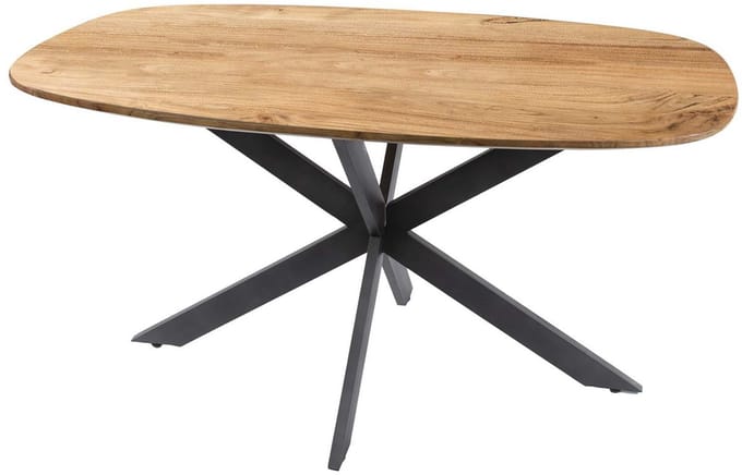 Giga Meubel Eettafel Arhus - Naturel Acaciahout - 150x90x77cm