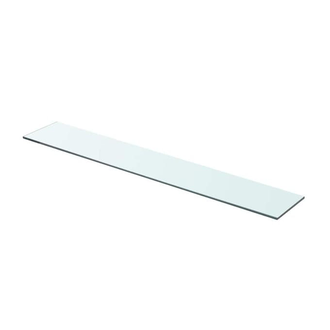 vidaXL - Wandschap - transparant - 80x12 - cm - glas