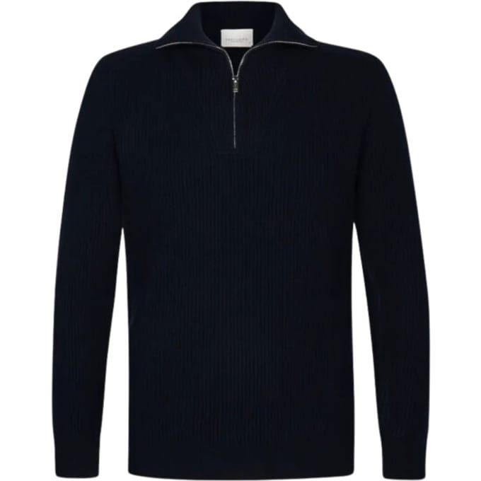 Profuomo  Lange Mouw Overhemden Donkerblauw Ppwj30025
