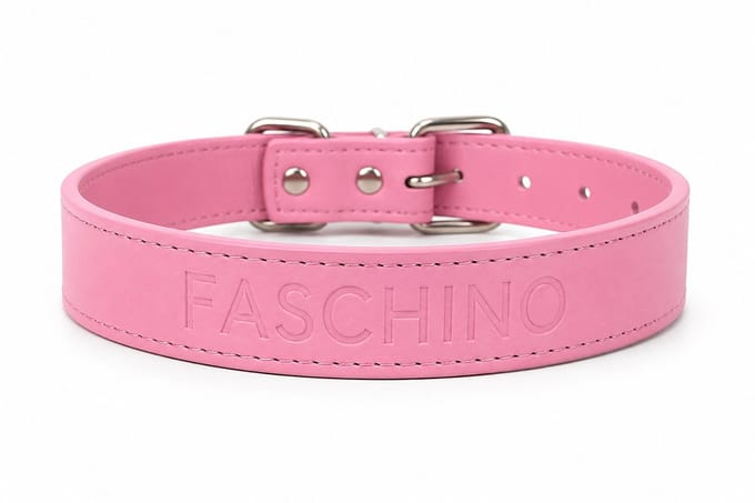 Faschino halsband lichtroze maat S