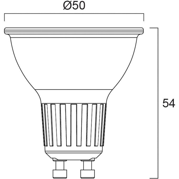 Sylvania LED-reflectorlamp PLATINUM RETRO ES50 GU10 2 W 3.000 K 360 lm 36°