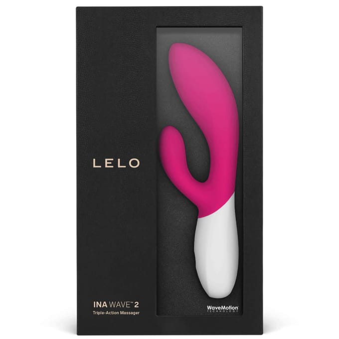 LELO INA WAVE 2 – Rabbitstimulator – Wavemotion-Technologie – 12 Trilstanden – Cerise