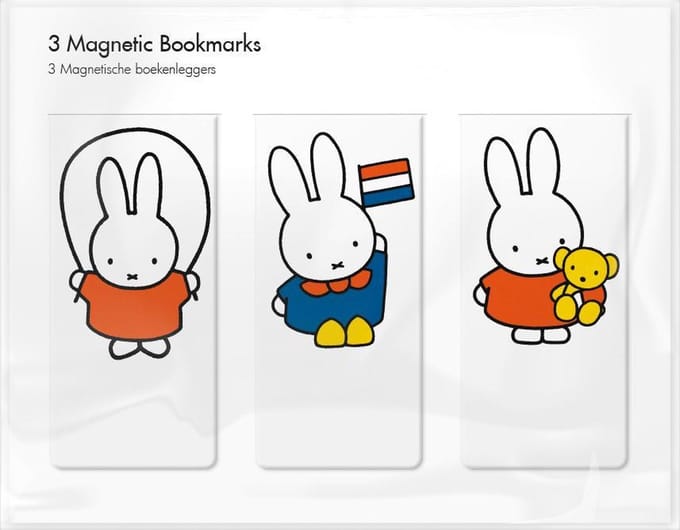 Set van 3 Magnetische Boekenleggers, Nijntje speelt