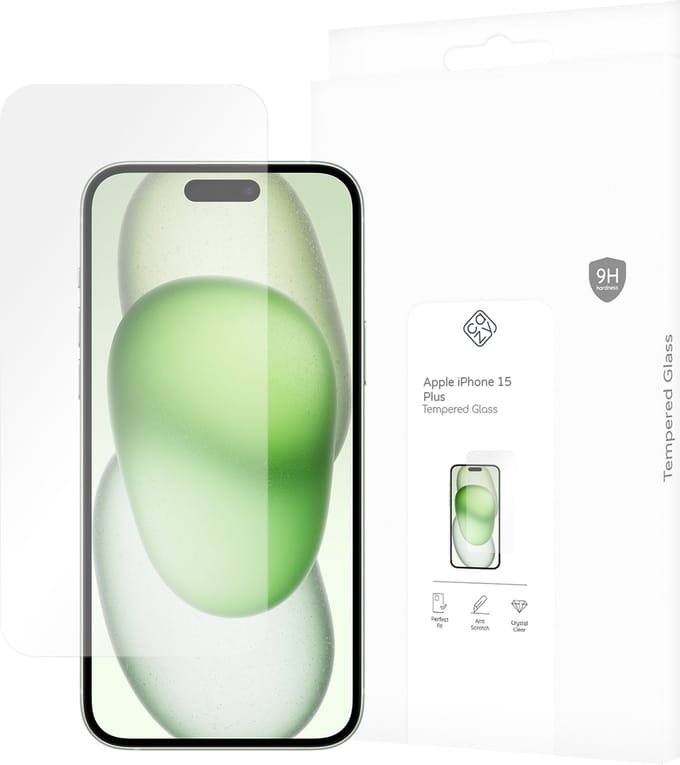 Cazy screenprotector geschikt voor iPhone 15 Plus - Screenprotector Gehard Glas