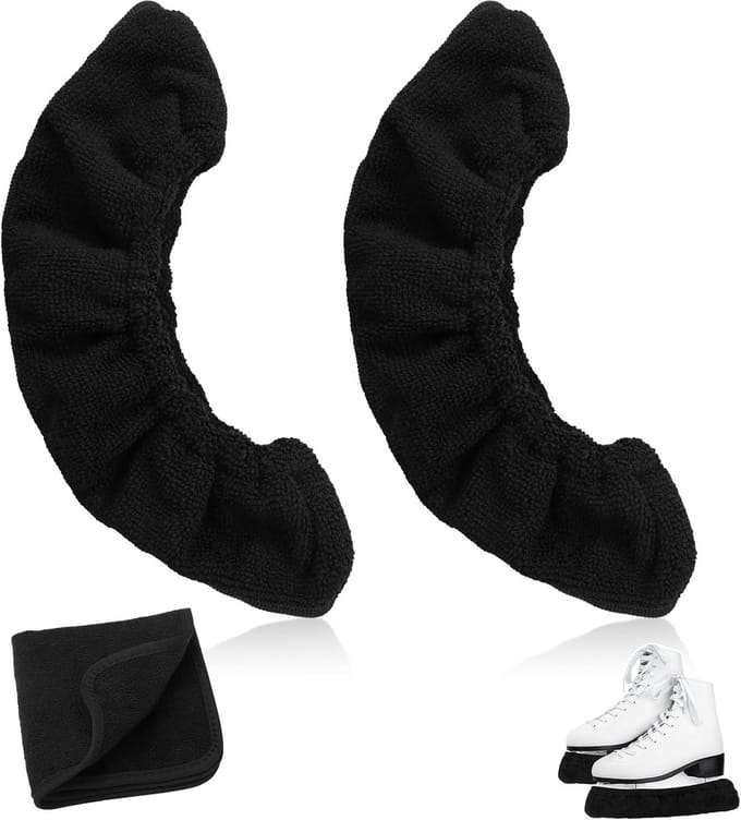 Elastische Schaatsbeschermers Maat M met Handdoek voor Kunst- en IJshockeyschaatsen
