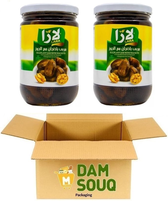 Multipak Lara Aubergine Jam met walnoot in glas (2x 775 Gram)