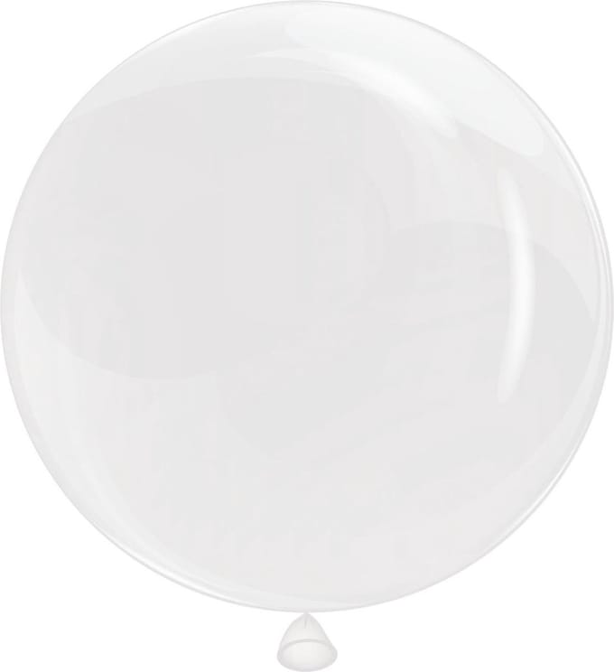 transparante doorzichtige ballon - 43cm - ballonversiering - bruiloft - veerjaardag - carnaval