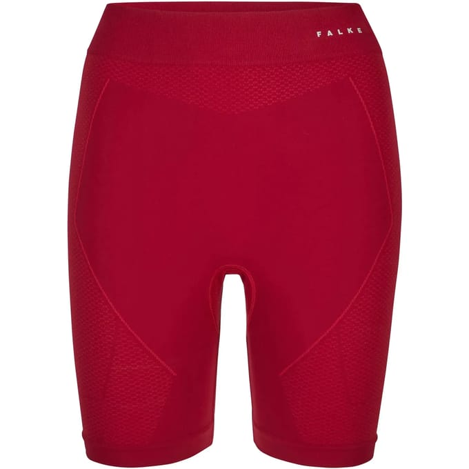 FALKE Warm Short voor milde tot koude temperatur functioneel materiaal Broek van onderlaag dames rood - maat L