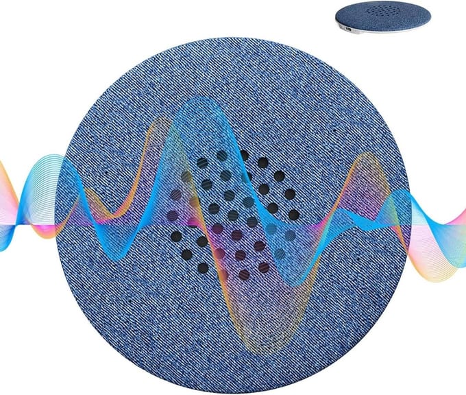 Slaapluidsprekers - Nacht speaker - Rustgevend Slapen - Ultra-dun - 25 cm - Blauw