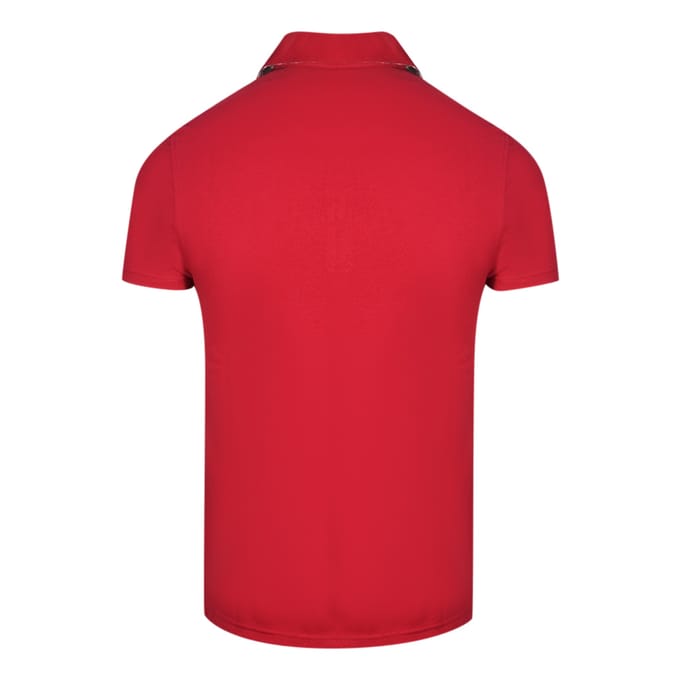 Rood poloshirt met Aquascutum-handtekeninglogo