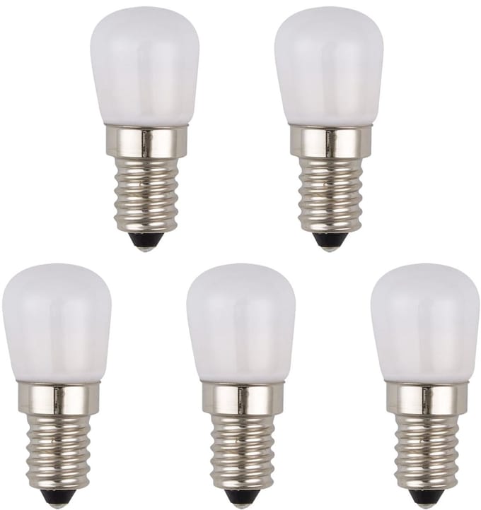 SPL E14 LED Lamp 1.5W - Warm Wit - 3000K - LED Buislamp P23 Opaal - 5 Stuks