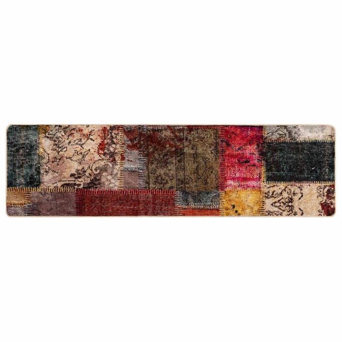 vidaXL - Tapijt - Runner - MARSA - Meerkleurig - 50 - x - 200 - cm - Polyester - en - PVC